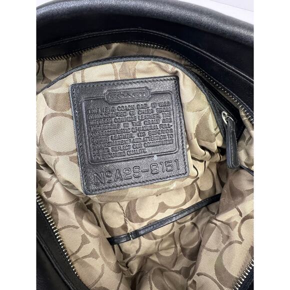 Coach Vintage Legacy Gloved Tan 9151 Black Leather Bucket Shoulder Bag - Picture 7 of 16